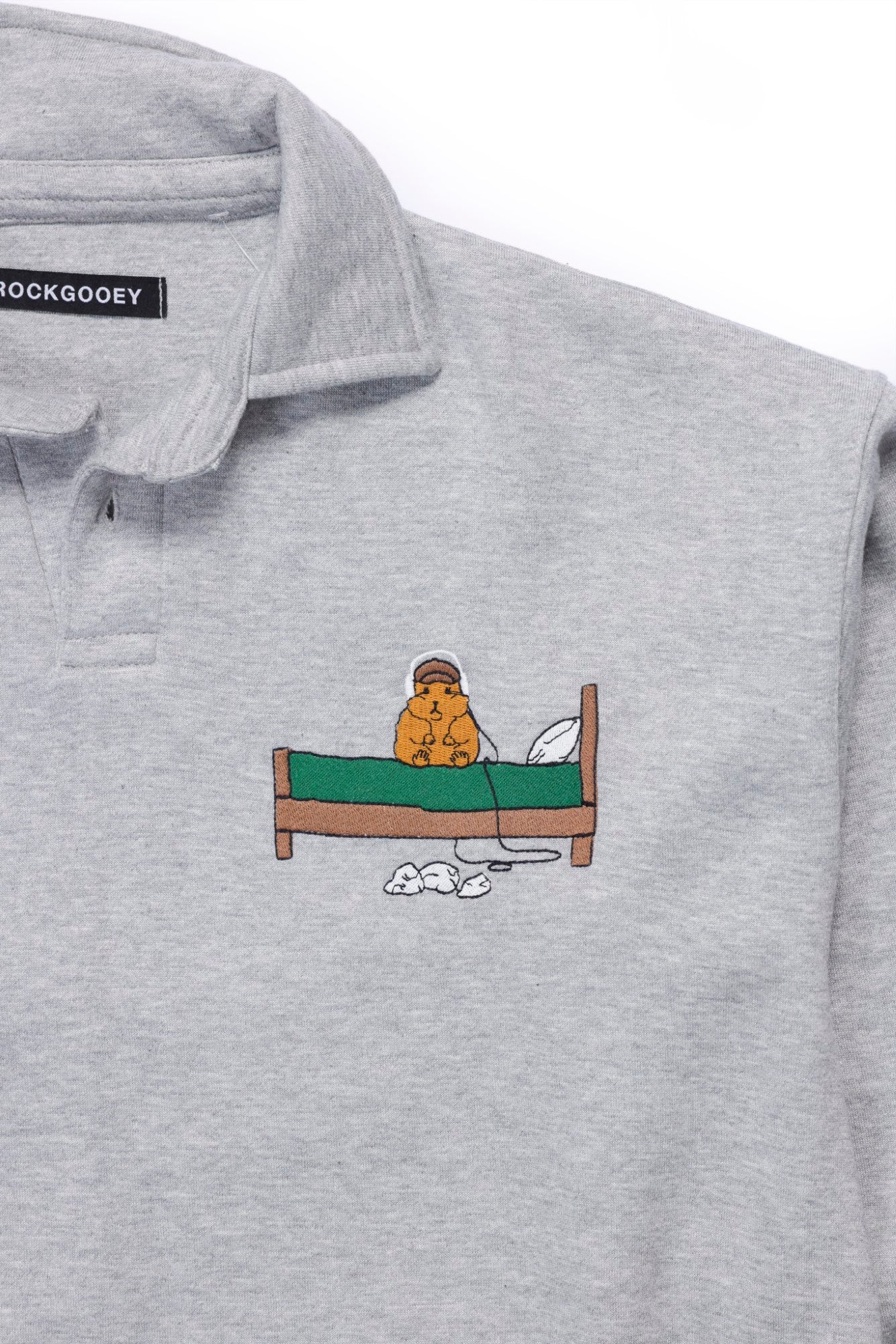 Grey Bedrock Polo