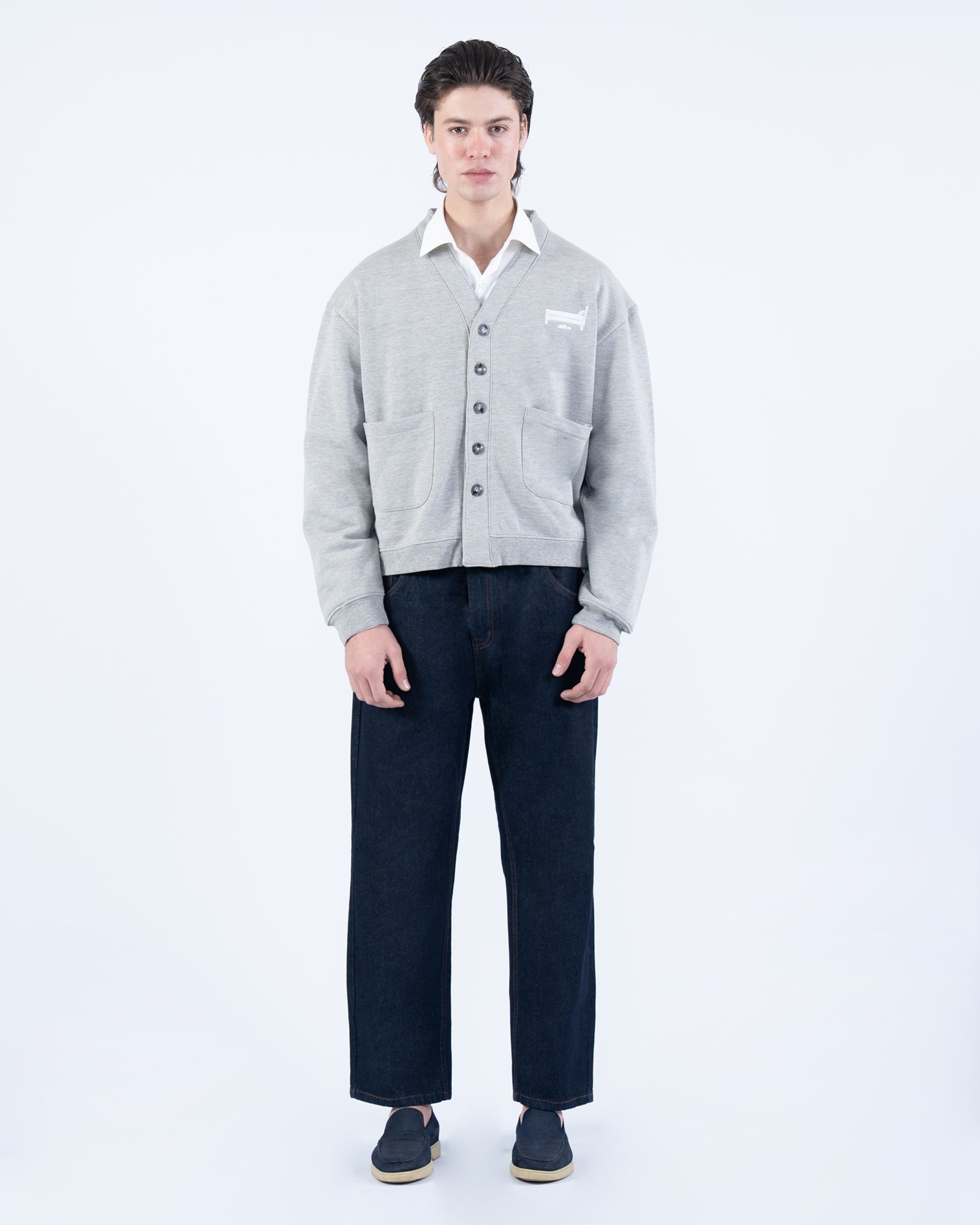 Bedrock Cardigan in Grey