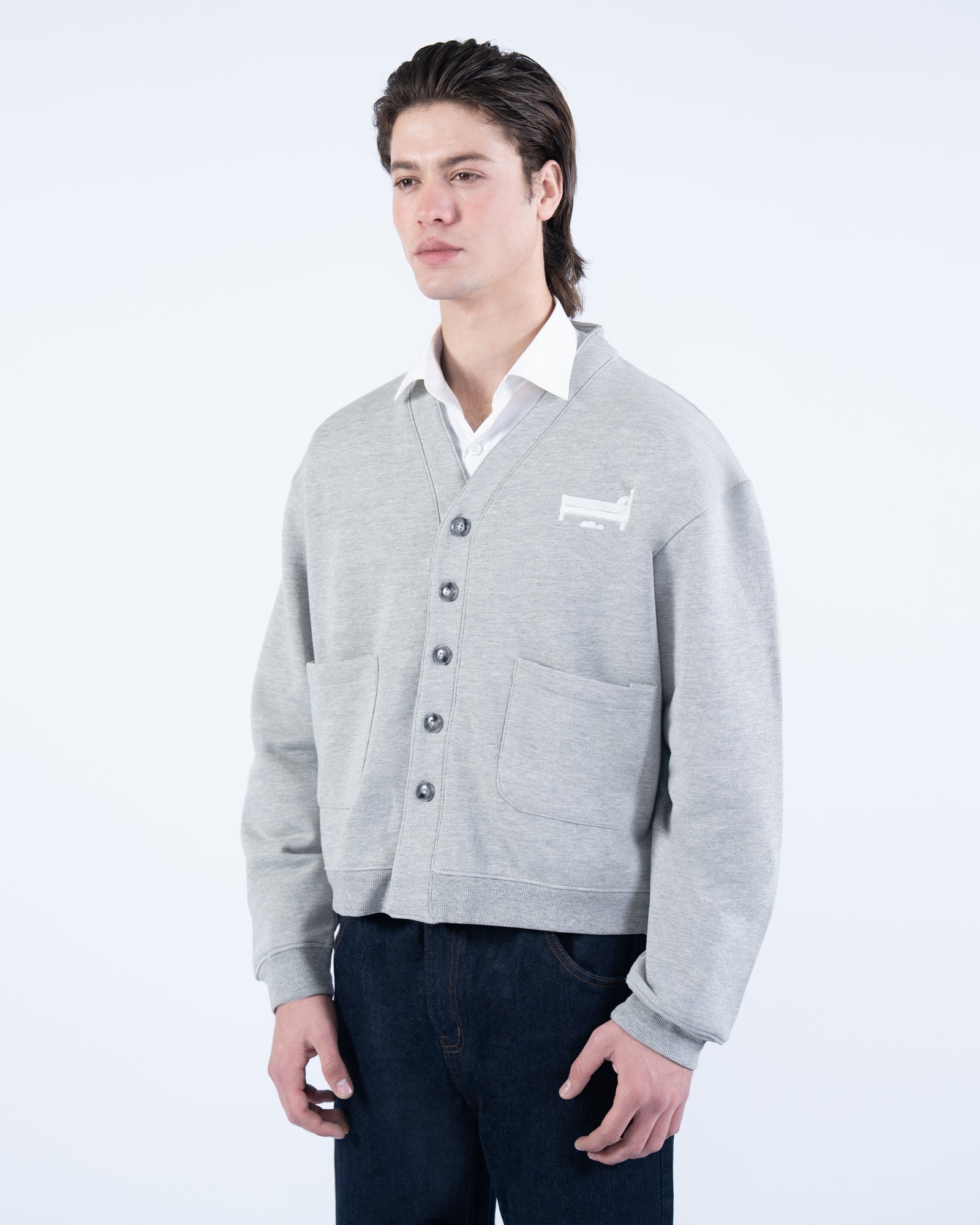 Bedrock Cardigan in Grey