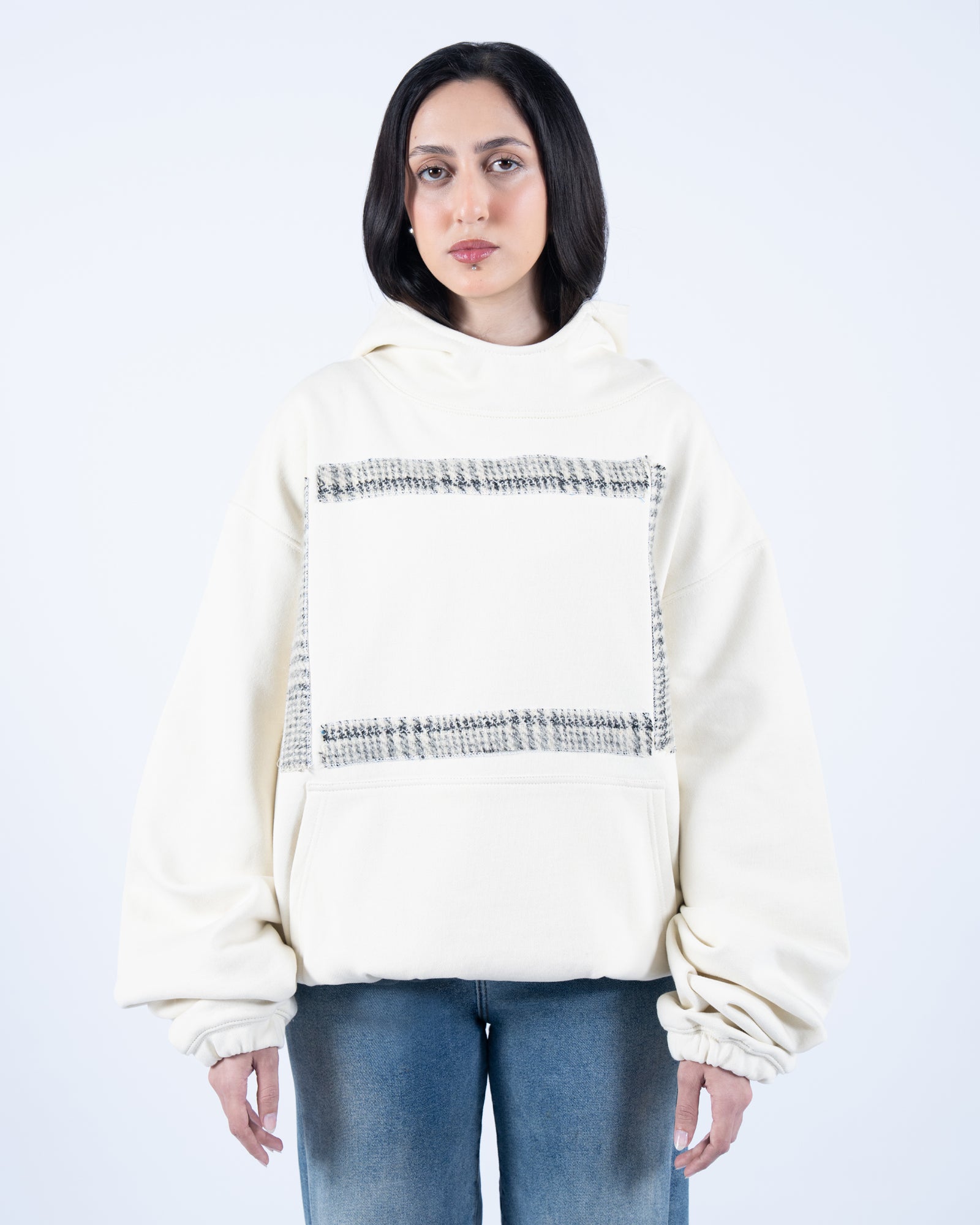 Alabaster with wool patch