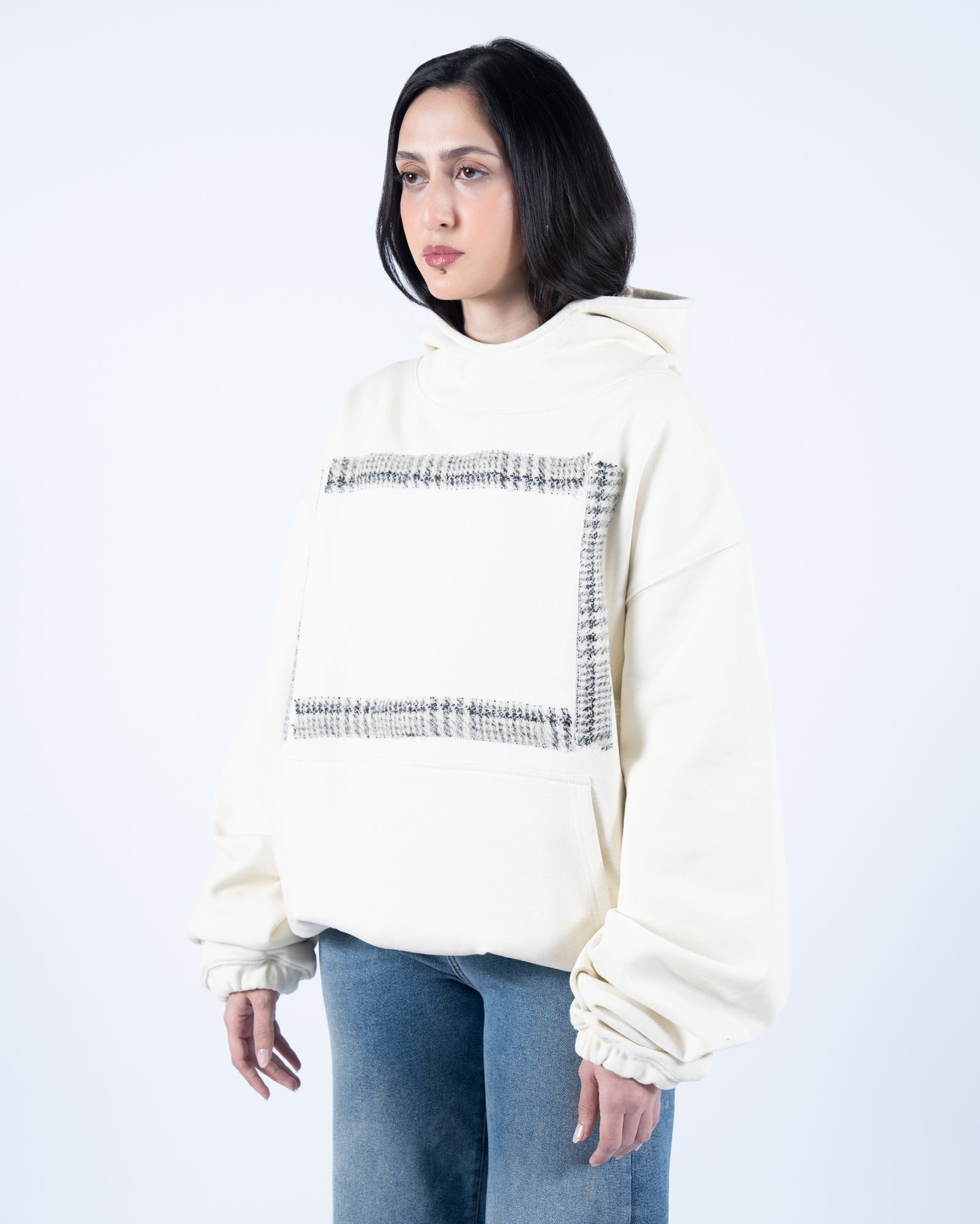 Alabaster with wool patch