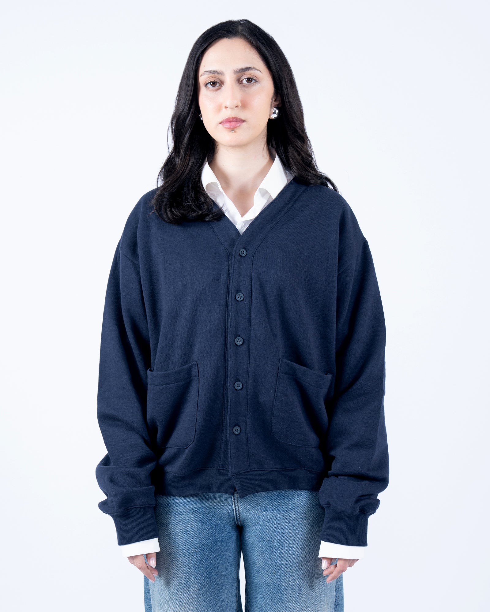Hamster Cardigan in blue